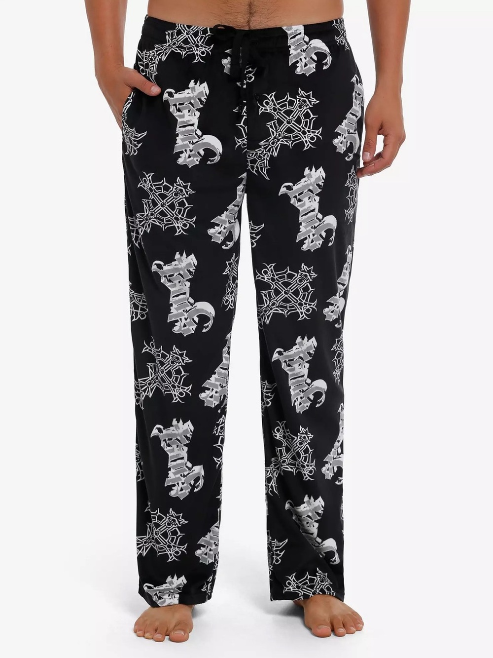 Unisex Ghost Grucifix Plush Pajama Pants Hot Topic Papa Emeritus Nameless Ghoul